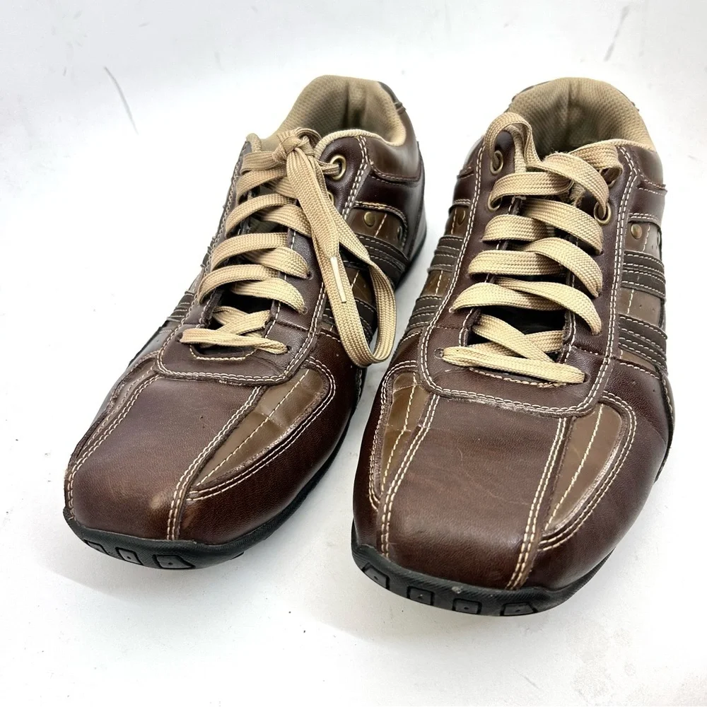 Skechers Y2K Brown Men's Casual Lace-Up Driving Sneakers Sz 10